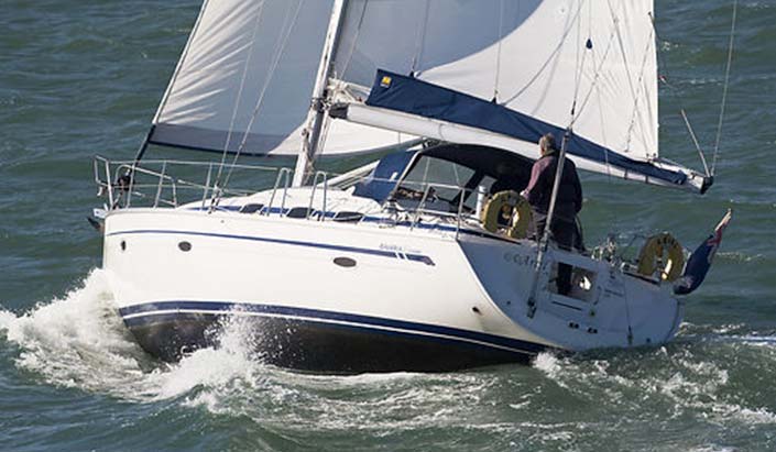 Barco Bavaria 37 Cruiser navegando por Grecia