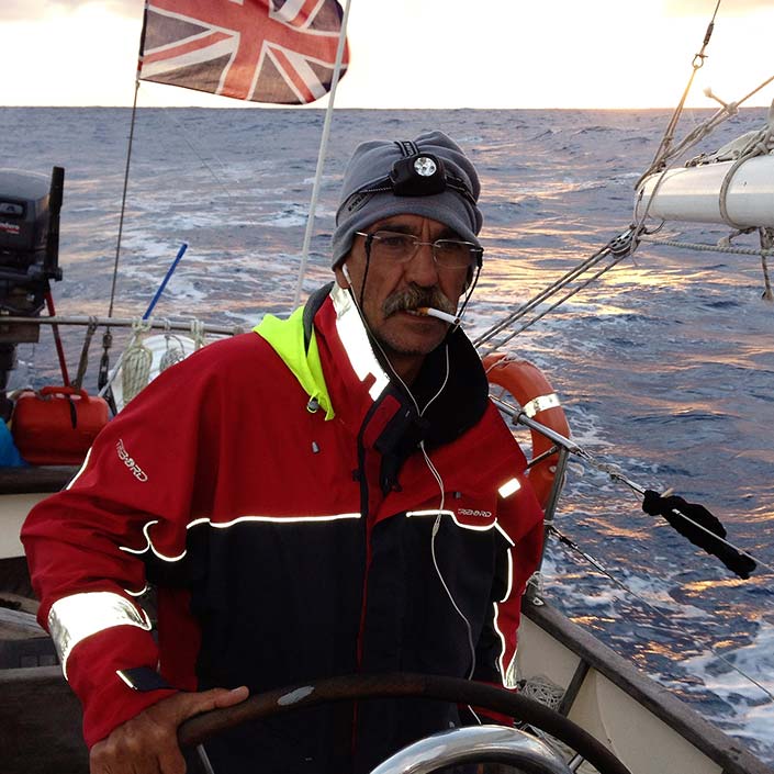 Prácticas capitan de yate. La Peregrina durante la travesía del Atlantico