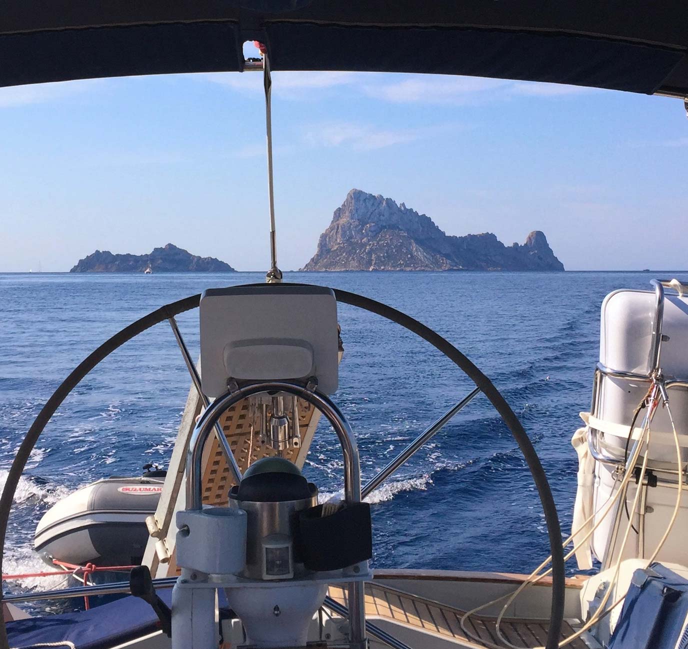 De regresoa a península con Es vedra Ibiza