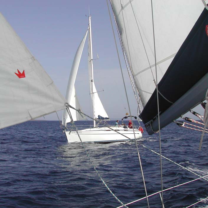 Practicas Patrón de Yate vela. Vista desde Albatros