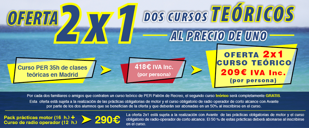 Oferta 2x1 curso presencial PER