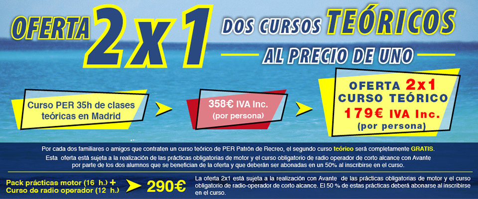 Oferta 2x1 curso presencial PER