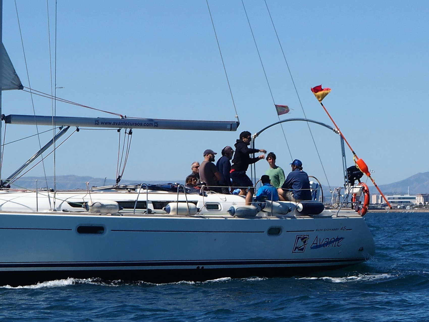 Practicas del PER en barco